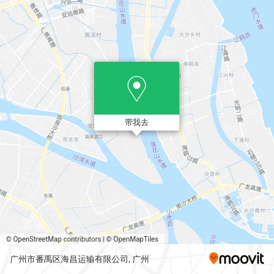 广州市番禹区海昌运输有限公司地图