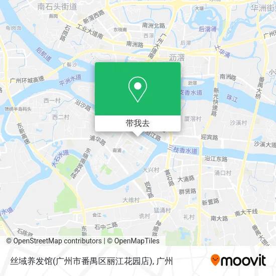 丝域养发馆(广州市番禺区丽江花园店)地图