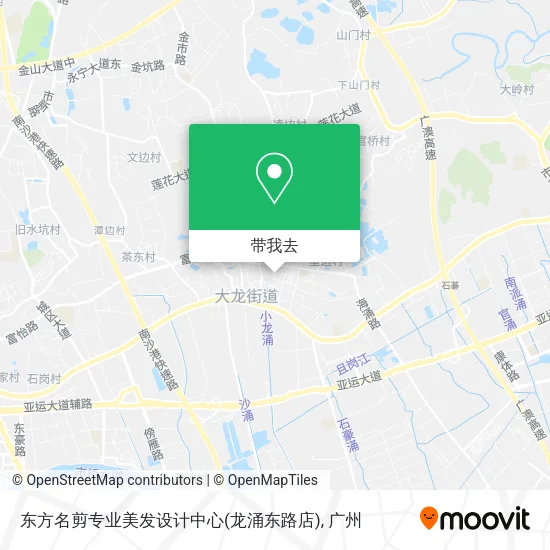 东方名剪专业美发设计中心(龙涌东路店)地图