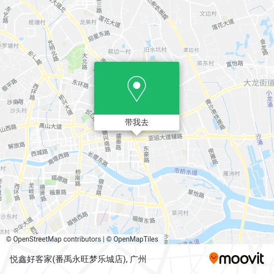 悦鑫好客家(番禹永旺梦乐城店)地图