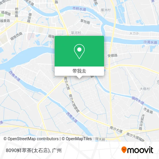 8090鲜萃茶(太石店)地图