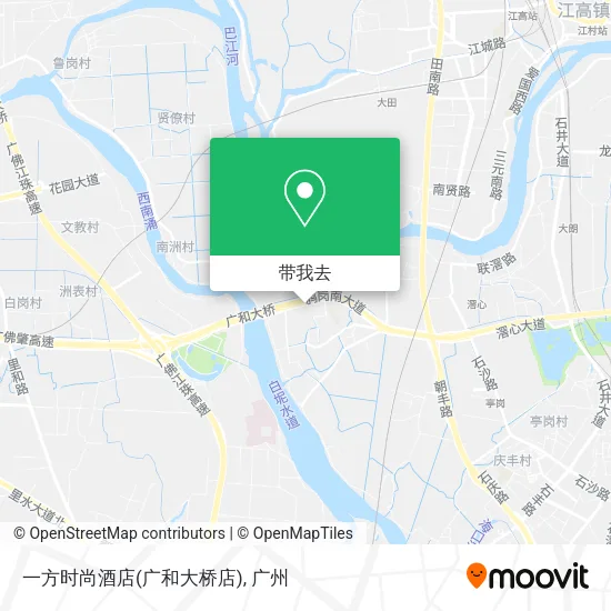 一方时尚酒店(广和大桥店)地图
