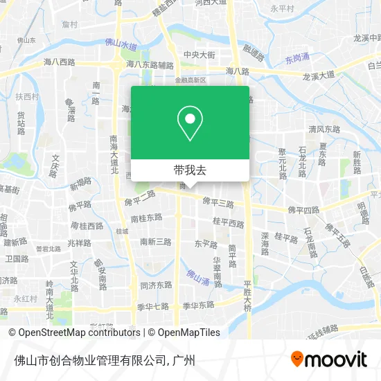 佛山市创合物业管理有限公司地图