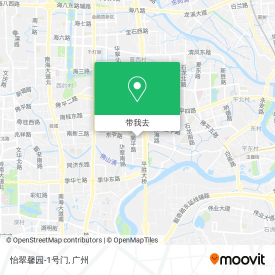 怡翠馨园-1号门地图