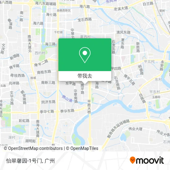 怡翠馨园-1号门地图