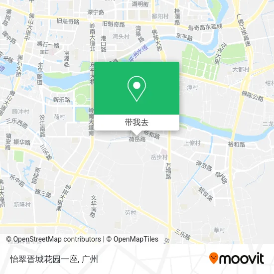 怡翠晋城花园一座地图