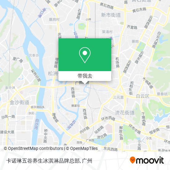 卡诺琳五谷养生冰淇淋品牌总部地图