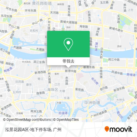泓景花园A区-地下停车场地图