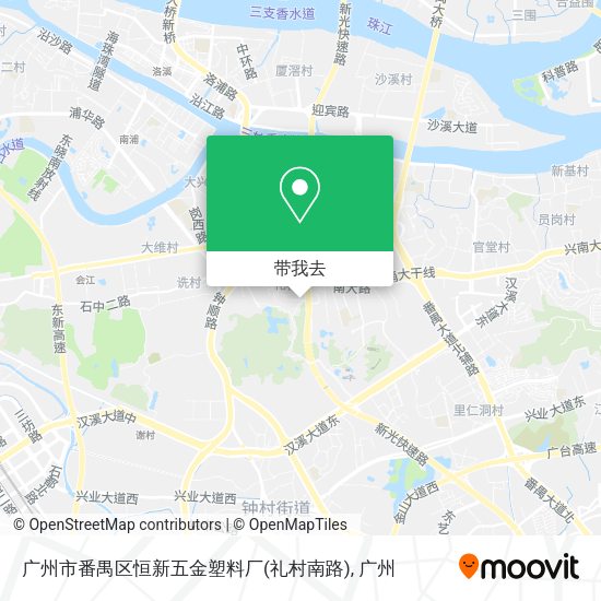 广州市番禺区恒新五金塑料厂(礼村南路)地图