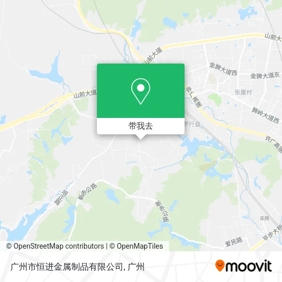 广州市恒进金属制品有限公司地图