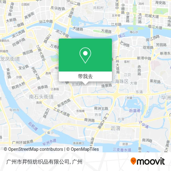 广州市昇恒纺织品有限公司地图