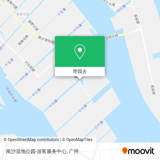南沙湿地公园-游客服务中心地图