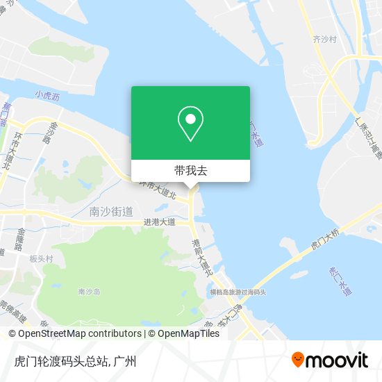 虎门轮渡码头总站地图