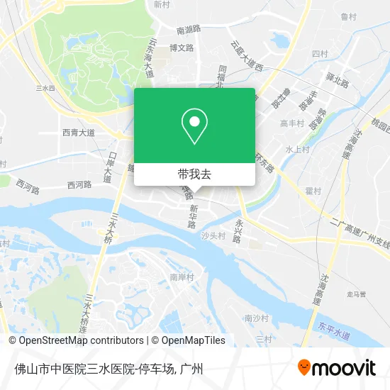 佛山市中医院三水医院-停车场地图