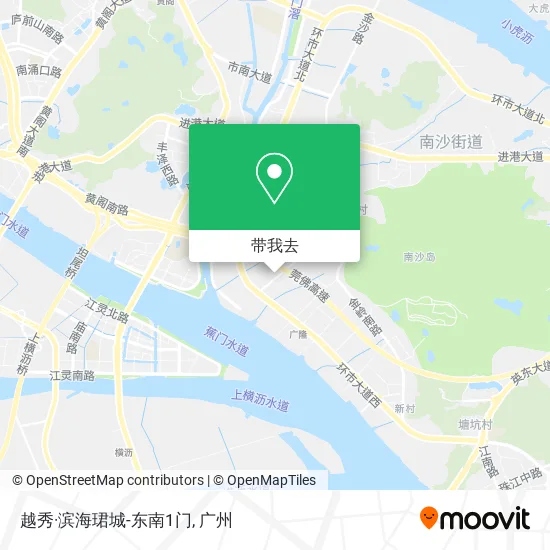 越秀·滨海珺城-东南1门地图