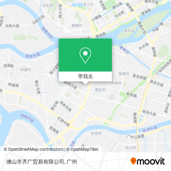 佛山市齐广贸易有限公司地图
