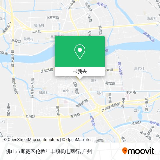 佛山市顺德区伦教年丰顺机电商行地图