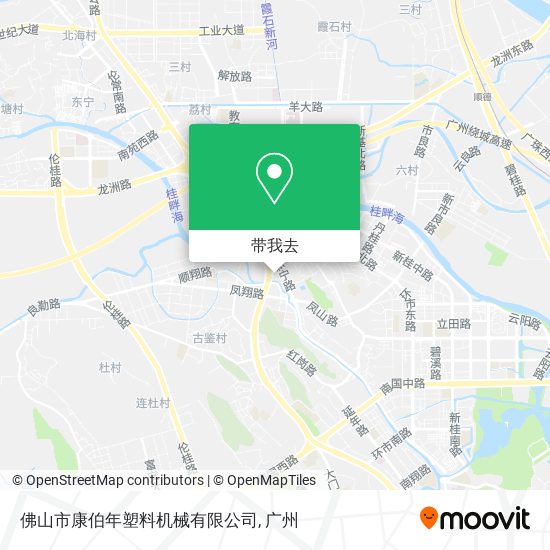 佛山市康伯年塑料机械有限公司地图