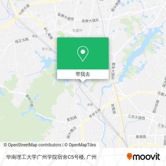 华南理工大学广州学院宿舍C5号楼地图