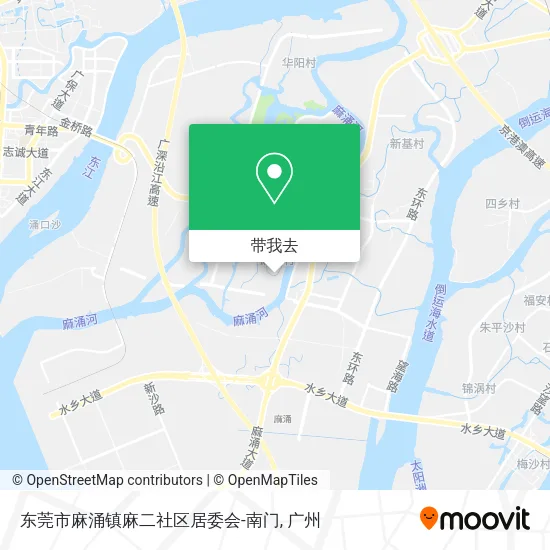 东莞市麻涌镇麻二社区居委会-南门地图