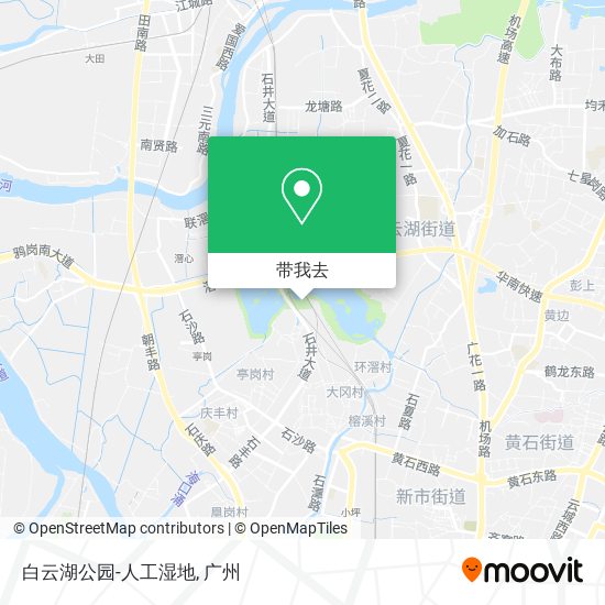 白云湖公园-人工湿地地图