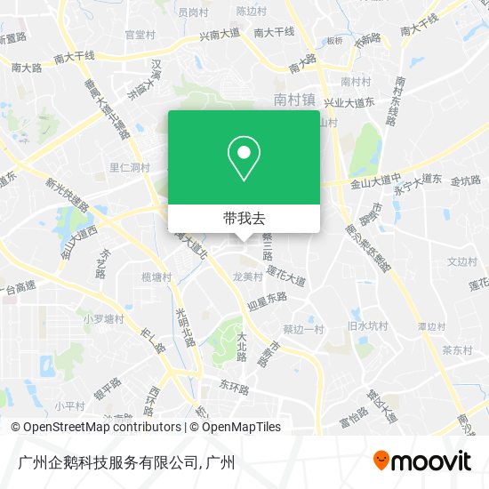 广州企鹅科技服务有限公司地图
