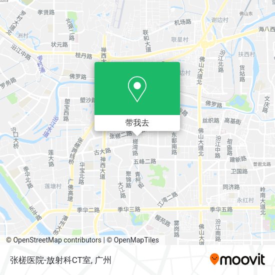 张槎医院-放射科CT室地图