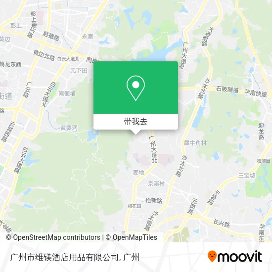 广州市维镁酒店用品有限公司地图