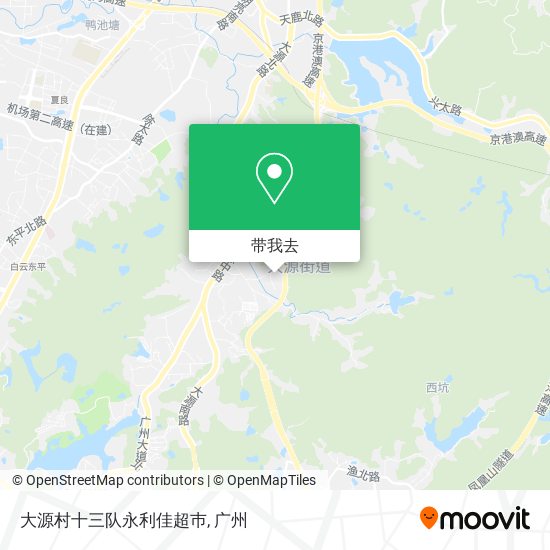大源村十三队永利佳超巿地图