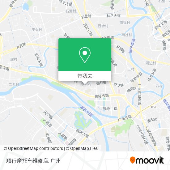 顺行摩托车维修店地图