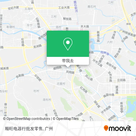 顺旺电器行批发零售地图