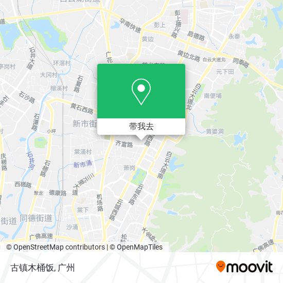 古镇木桶饭地图