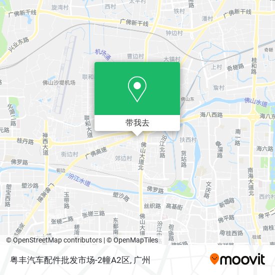 粤丰汽车配件批发市场-2幢A2区地图