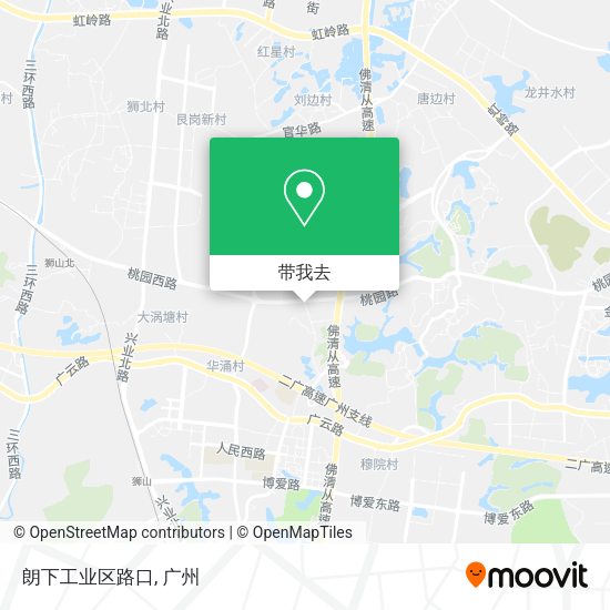 朗下工业区路口地图