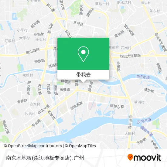 南京木地板(森迈地板专卖店)地图