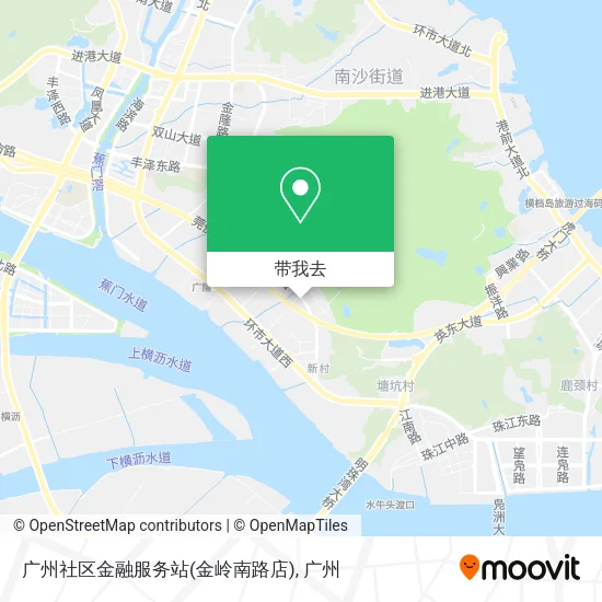 广州社区金融服务站(金岭南路店)地图