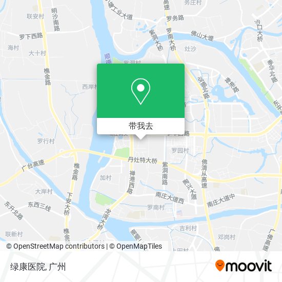 绿康医院地图