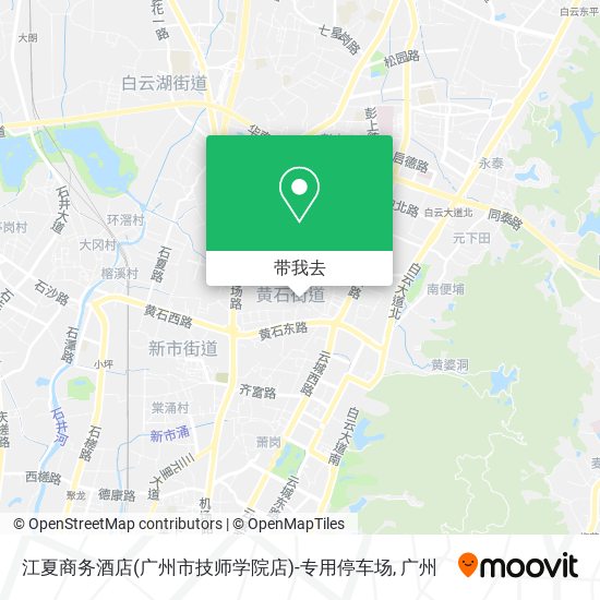 江夏商务酒店(广州市技师学院店)-专用停车场地图