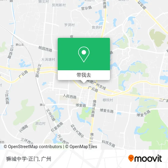 狮城中学-正门地图