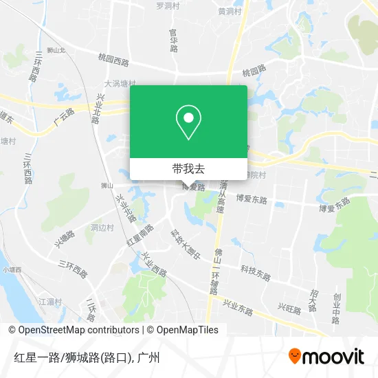 红星一路/狮城路(路口)地图