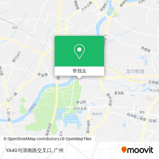 YA40与清南路交叉口地图
