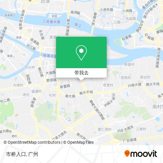 市桥入口地图