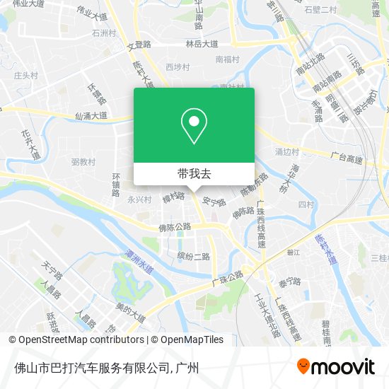 佛山市巴打汽车服务有限公司地图