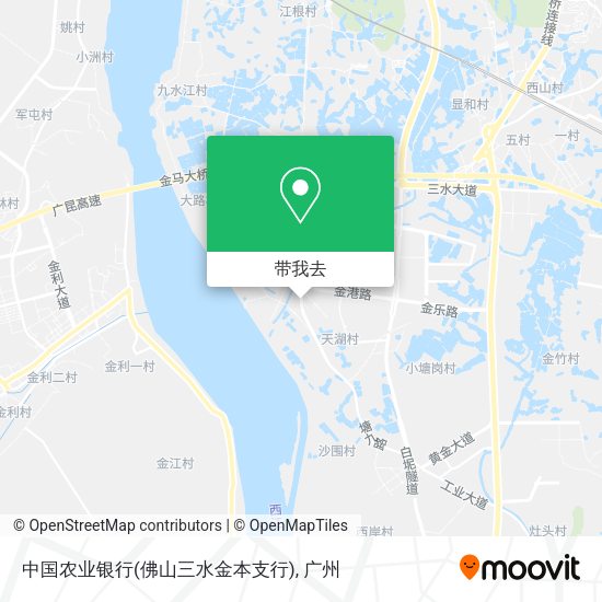 中国农业银行(佛山三水金本支行)地图