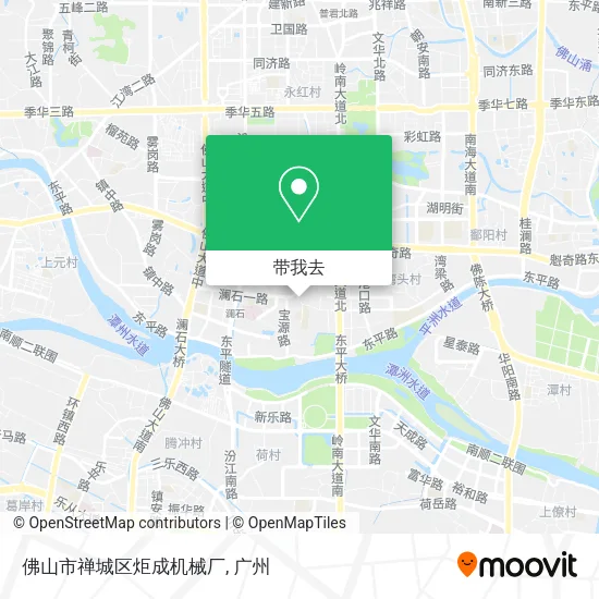 佛山市禅城区炬成机械厂地图