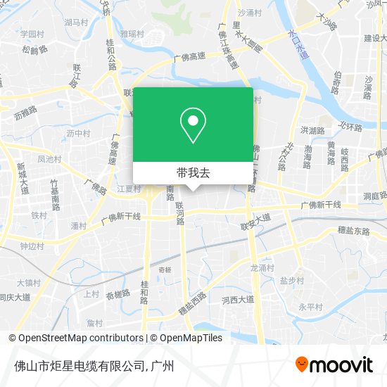 佛山市炬星电缆有限公司地图