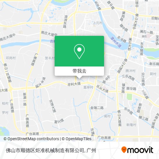 佛山市顺德区炬准机械制造有限公司地图