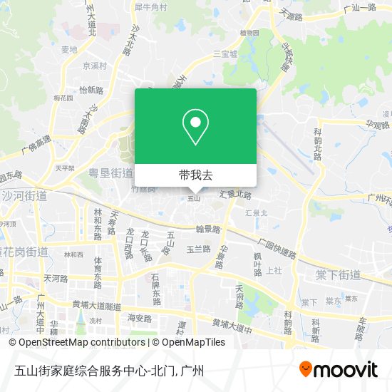 五山街家庭综合服务中心-北门地图