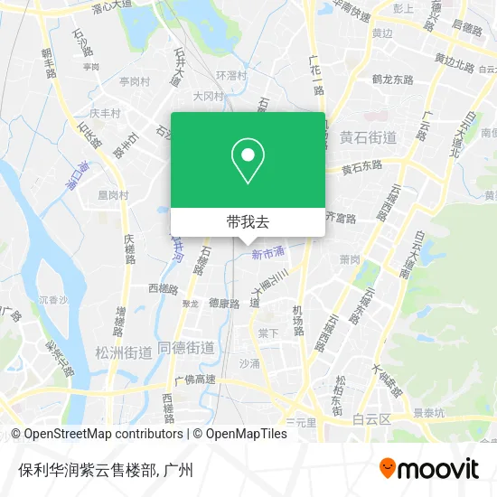 保利华润紫云售楼部地图