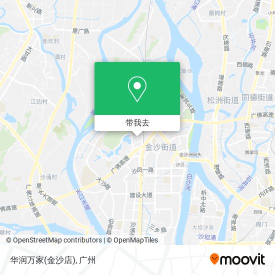 华润万家(金沙店)地图